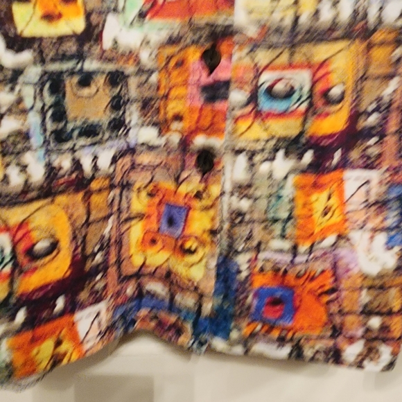 PARSLEY & SAGE Multicolor Design Buttondown WOMENS KNIT TOP 2X - Picture 6 of 8